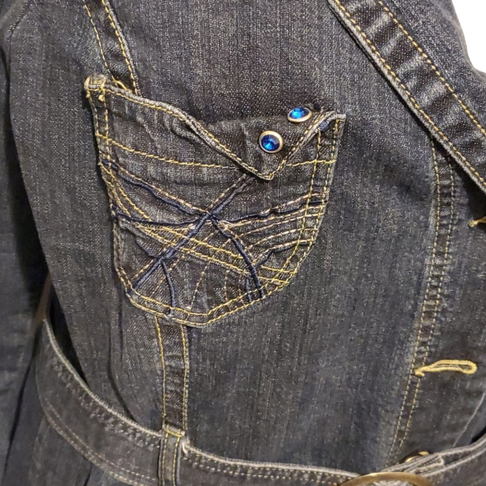 JouJou Denim coat Size 18/20 - Picture 3 of 12